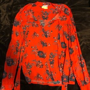 Splendid floral blouse sz small